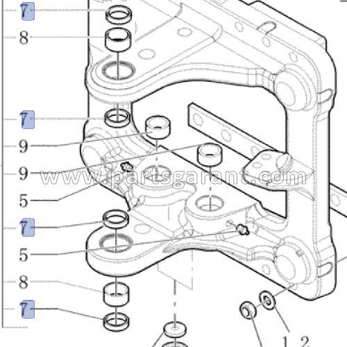 New Holland LB110B plate seal