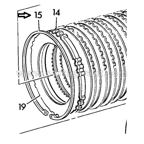 Retaining ring JCB 4CX