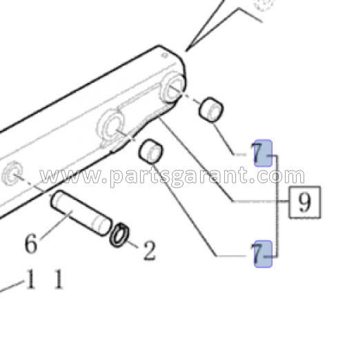 New Holland B90B handle bushing