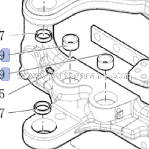 New Holland B90B Sliding Plate Bushing