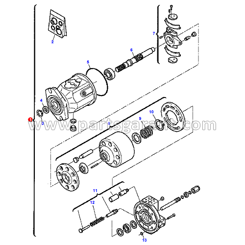 Hydraulic pump Komatsu WB93R2