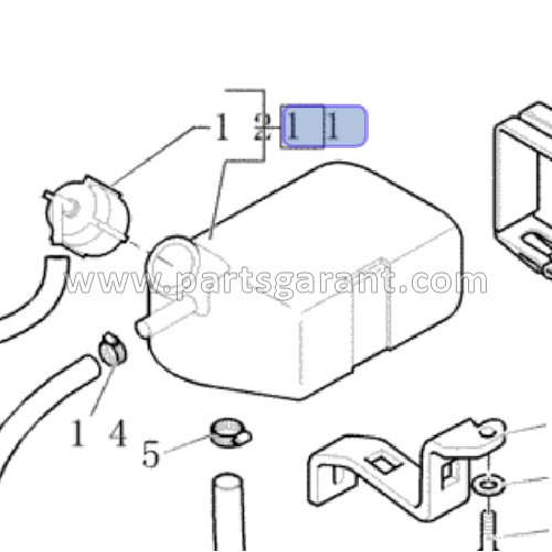 Expansion tank New Holland LB110B