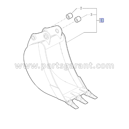 Bucket 400mm Case 580ST