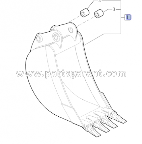 Bucket 450mm Case 580ST