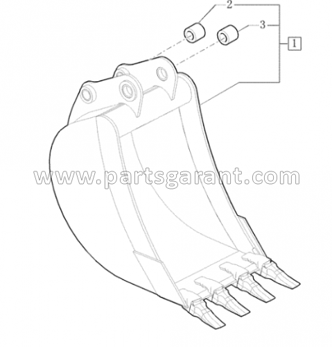 Bucket 600mm Case 580ST