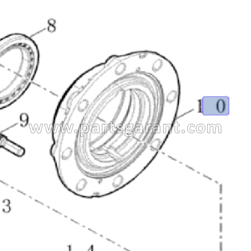 Case 580ST hub