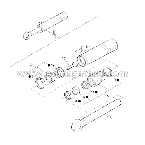 Case 580ST Hydraulic Cylinder