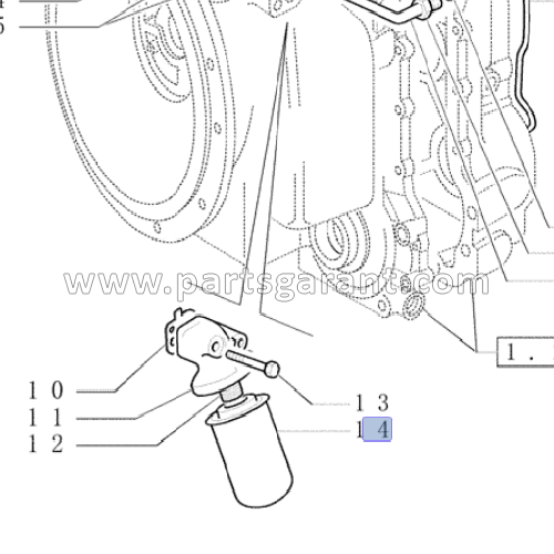 Transmission oil filter New Holland LB110B