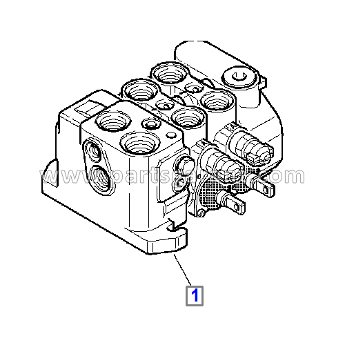 Front shovel hydraulic valve Komatsu WB93R2