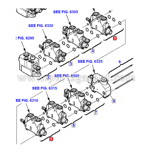 Stabilizer control valve Komatsu WB93R2