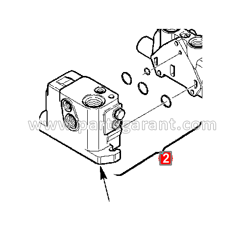 Front shovel inlet valve Komatsu WB93R2