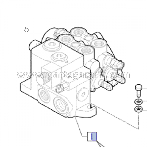 Case 580ST hydraulic distributor