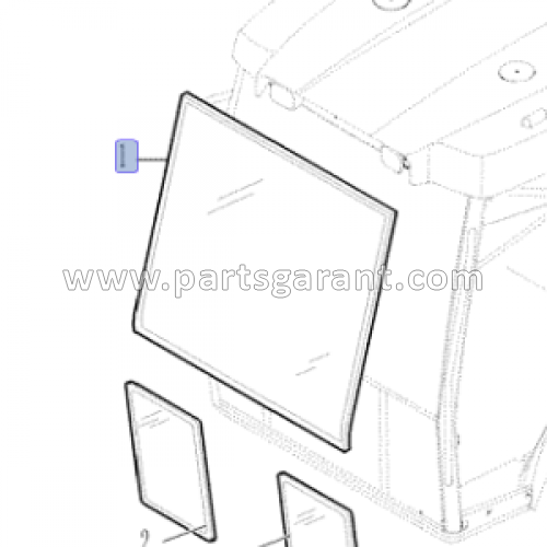 New Holland B90B cockpit glass