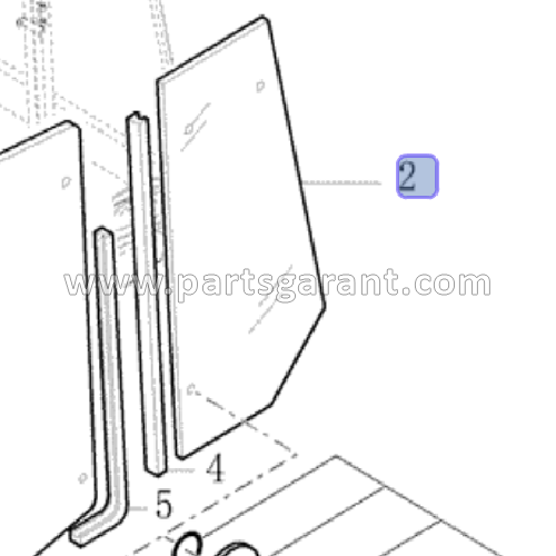 Case 580ST cockpit glass