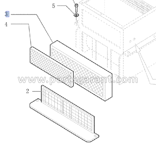 Cabin filter New Holland LB95B