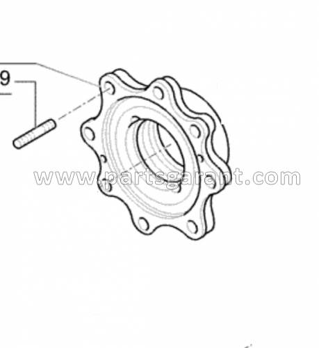 New Holland LB110B front hub