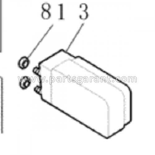 Rear left headlight New Holland B90B