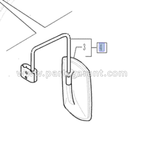 Left rear view mirror New Holland LB95B