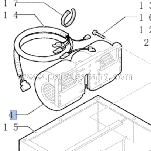 Heater fan New Holland LB95B