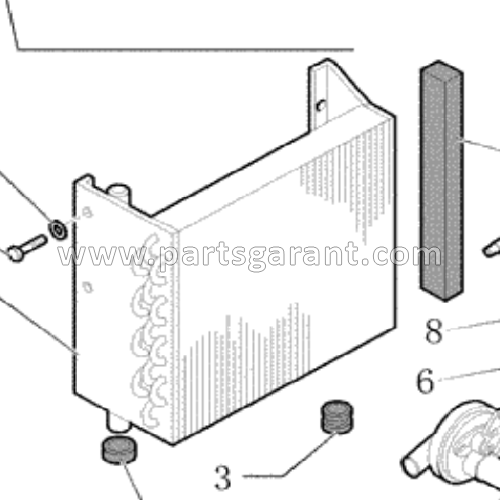 Oven radiator New Holland LB110B