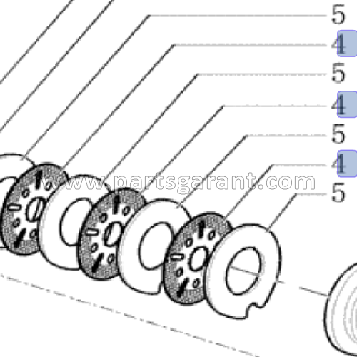 Friction brake disc (Power Shift) New Holland LB110B