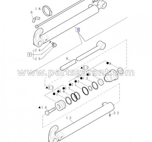 New Holland B90B Backhoe Cylinder