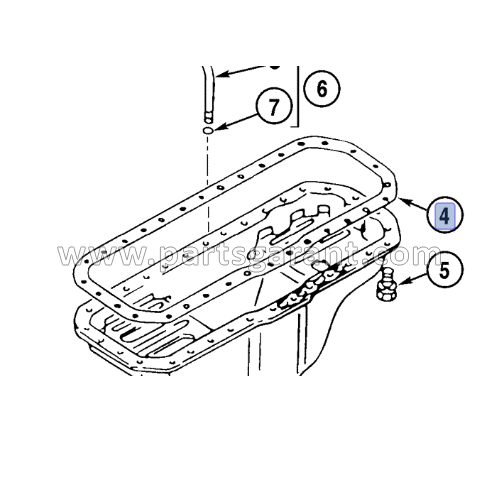 Case CX210 Pan Gasket