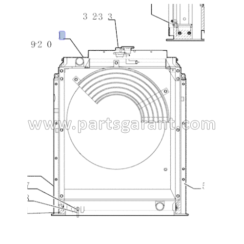 Engine cooling radiator New Holland E215