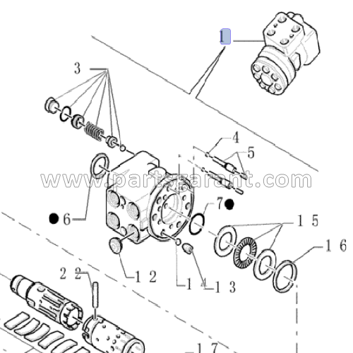 Power steering pump New Holland LB110B