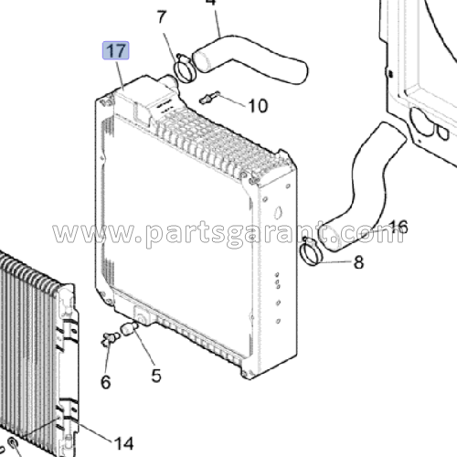 Radiator New Holland LB110B