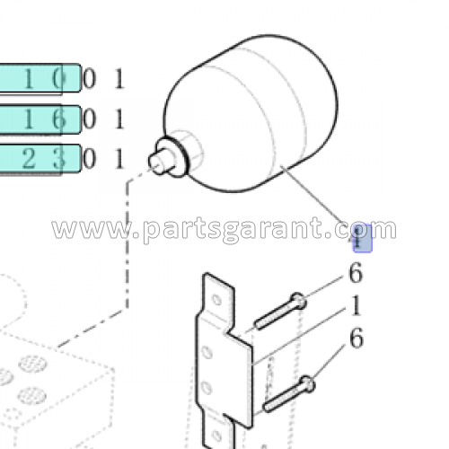 Case 580ST Energy Accumulator