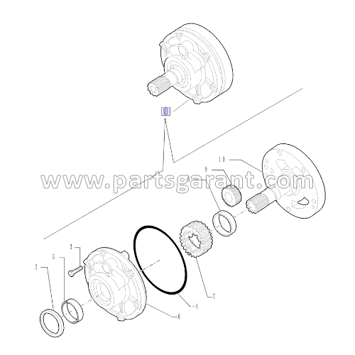 Case 580ST Transmission Oil Pump