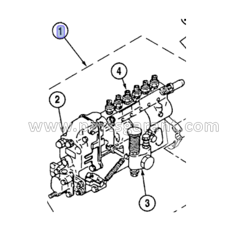 Case CX210 high pressure fuel pump