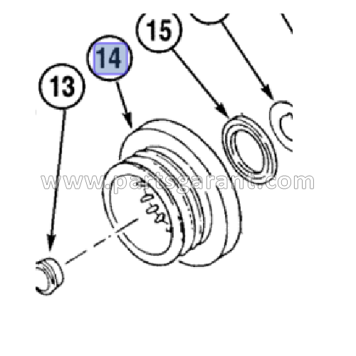 Case CX210 crankshaft pulley