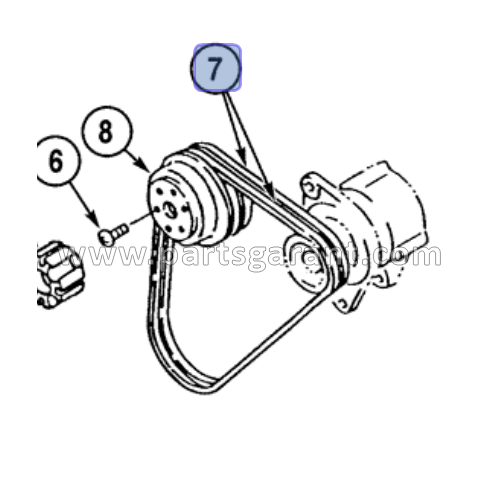 Case CX210 Fan Belt Kit