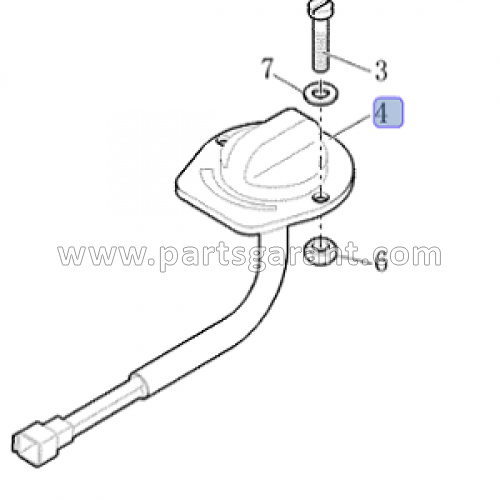 Case 580ST Side Panel Throttle Control