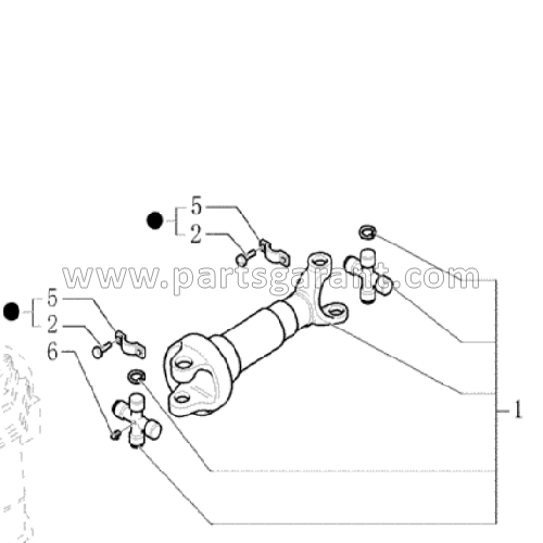 Cardan to rear axle (power shift) New Holland LB110B