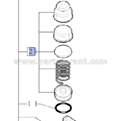 Repair kit for pumping Case 580ST