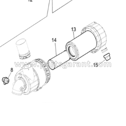 Air filter housing assembly New Holland B90B