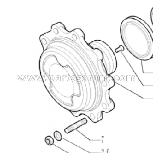 New Holland B90B rear hub cover