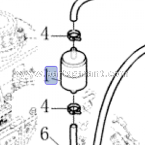 Fuel filter in line New Holland LB110B