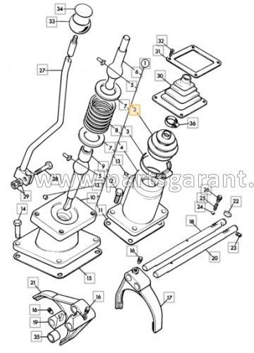 JCB 3CX gear lever boot