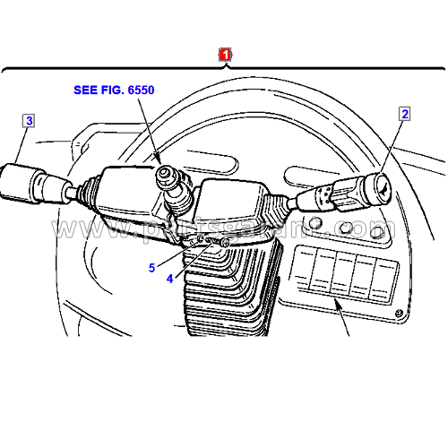 Steering column switch assembly Komatsu WB93R2