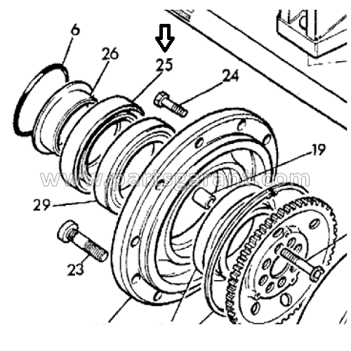 JCB 3CX rear hub oil seal