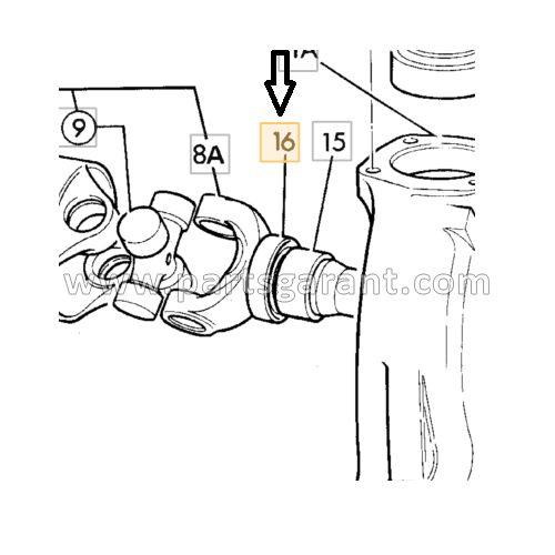 Steering knuckle oil seal JCB 4CX