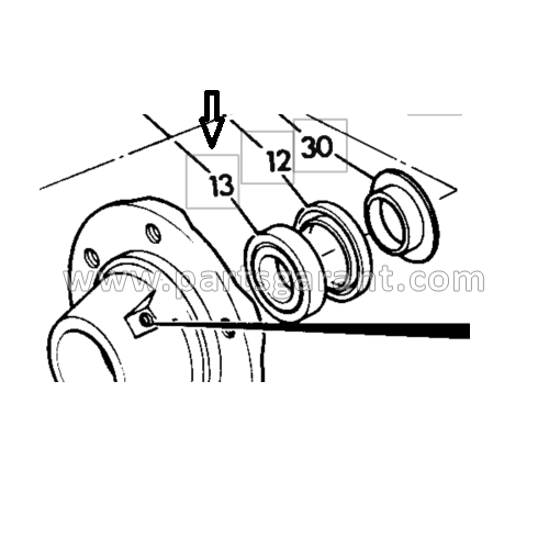 JCB 3CX front wheel bearing