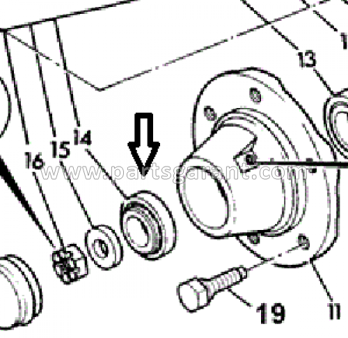 JCB 3CX front wheel bearing