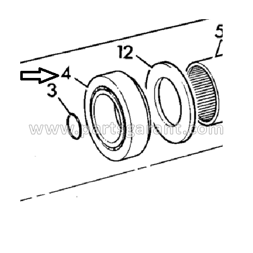 JCB 4CX bearing