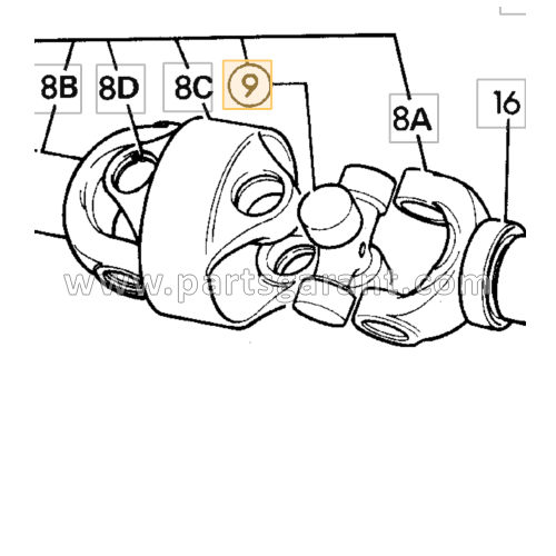 JCB 4CX universal joint