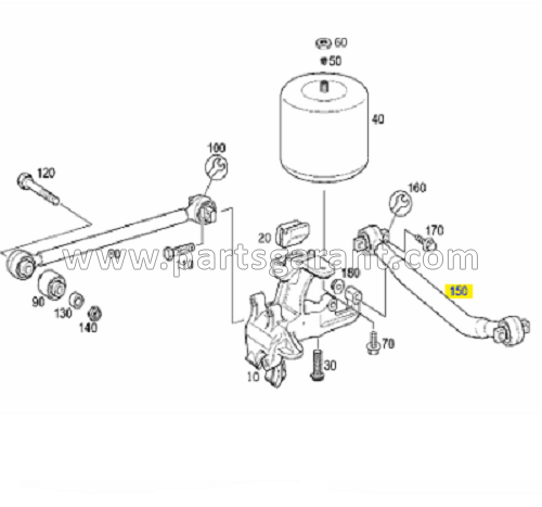 Reactive longitudinal thrust Mercedes-Benz Actros